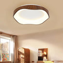 Nordic Wood Grain LED Ceiling Light for Living Room Dining Room Table - Ljojo