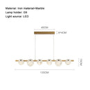 Marble LED Pendant Light for Dinning Room Living Room Kitchen Coffee Chandelier by Ljojo