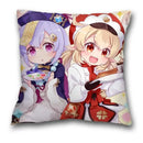 Genshin Impact Ljojo Pillow Cases - Klee Xiao Venti Hutao Anime Printed Pillowcases
