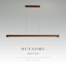 Modern Walnut LED Pendant Chandelier Stylish Dining Room Lighting by Ljojo