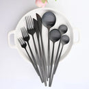 Ljojo Mini Teaspoon Set in Black Rose Gold Stainless Steel