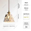 Japanese Style Terrazzo LED Pendant Light - Modern Hanging Lamp for Dining Room by Ljojo