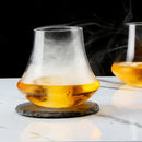 Ljojo 11oz Whiskey Glass Tumbler for Iced Coffee & Wine - Wind Edge Design