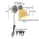 Ljojo LED Wall Lamp Rotate White Ceramic Nordic Modern Bathroom Light