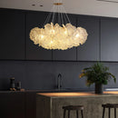 French Art Living Room Pendant Light Cream Luxury Hall Hanging Lamp - Ljojo