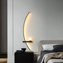 LED Wall Lamp Moon Symmetry Black - Modern Indoor Decor for Bedroom by Ljojo