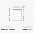 Japanese LED Pendant Lamps Polished Chrome Cube Shaped Art Chandelier for Living Room by Ljojo