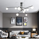 Glass Ball LED Pendant Light Fixture for Living Dining Room - Ljojo