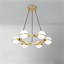 Ljojo Luxury Gold Ball Chandelier Pendant Light Fixture for Dining Living Bedroom