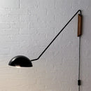 Ljojo Long Arm 100cm Wall Light Gold Black Metal for Bedroom Study Parlor Reading
