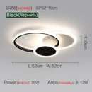 Ljojo Luxury Ceiling Lamp: Nordic Modern Minimalist Bedroom Light
