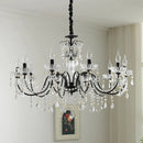Ljojo Lustre European Crystal Chandelier French Gold Candle Pendant Lights for Home Decor
