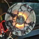 Ljojo Marble LED Wall Lamp - Silver Aluminium Sconce for Indoor Spaces