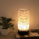 Cylindrical Fabric Table Lamp for Bedroom & Study Room Decor by Ljojo