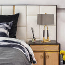 Ljojo Metal Luxe Bedside Lamp: Designer Living Room Decor
