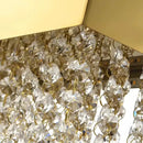 Ljojo Luxury Crystal Chandelier: Modern Dining Room Pendant Light Brushed Nickel Indoor Lighting