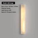 Ljojo Marble Wall Lamp: Designer Natural Copper LED Lighting for Various Rooms