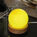 Ljojo 3D Galaxy Crystal Ball Lamp with Planetary Projections USB Night Light