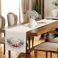 Festive Holly Berry Bow Table Runner by Ljojo