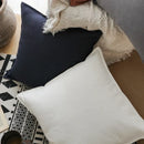 Ljojo Linen Fringed Cushion Cover for Home Decor on Bed Sofa Couch