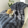 Ljojo Long Fur Rabbit Plush Blanket