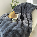 Ljojo Long Fur Rabbit Plush Blanket
