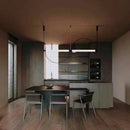Ljojo Modern Designer Led Chandelier | Minimalist Pendant Lighting for Living Room & Dining Area