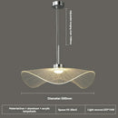Nordic Restaurant Chandelier Lotus Leaf Straw Hat Lamp for Bedroom by Ljojo