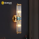 Gold Plated Crystal Wall Lamp for Bedroom and Living Room by Ljojo