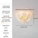 Ljojo Glass Petal Designer Pendant Light | Elegant French Style Bedroom Ceiling Fixture