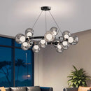 Glass Ball Chandelier Dimmable Modern Home Decor for Living Room by Ljojo