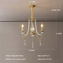 French Luxury K9 Crystal Chandelier Foyer Pendant Light by Ljojo - American Style Home Decor
