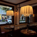 Ljojo Minimalist White Fabric Pendant Lamp | Wabi Sabi LED Indoor Lighting Fixtures