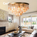 Modern Luxury Crystal Ceiling Lamp - Shell Decoration Chandelier for Home Decor by Ljojo