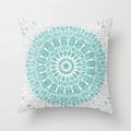 Ljojo Mint Green Geometric Animal Print Pillowcase for Home and Office Decor