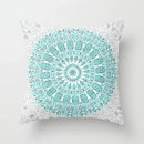 Ljojo Mint Green Geometric Animal Print Pillowcase for Home and Office Decor