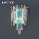SANDYHA Glass Wall Lamps Modern Nordic Hotel Lighting Fixture by Ljojo