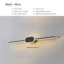 Ljojo LED Wall Lamps: White Black Mirror Headlights Sconce for Indoor Lighting