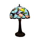12 Inch Tiffany Style American Stained Glass Table Lamp for Bedroom Living Room - Ljojo