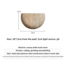 Japanese Wabi Sabi Natural Stone Wall Sconce for Bedroom & Living Room by Ljojo