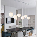 Ljojo Modern Gold Acrylic Ball Pendant Light for Bedroom and Bar Decor