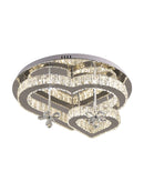 Chandeliers for Living Room Modern LED Heart Shaped Crystal Pendant Light by Ljojo