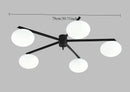 Modern Gold Glass Ceiling Light Fixture for Bedroom Dining Room by Ljojo