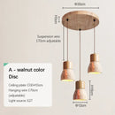 Ljojo Retro Nordic Yellow Travertine Pendant Lamp for Bedroom Bar Dining Room