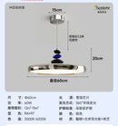 Ljojo Medieval Restaurant Pendant Light: Modern Nordic M Bean Flying Saucer Suspension Lamp