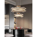 Nordic Luxury Lotus Acrylic LED Chandelier Pendant Light by Ljojo