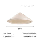 Wabi-sabi Cloth Restaurant LED Pendant Light Modern Art Chandelier Lamp for Home Decor by Ljojo