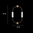 Italian Minimalist Gold Long-Line Tube Floor Lamp, Dimmable LED Wall Lamp for Living Room - Ljojo