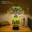 Ljojo Luxe Stained Glass Table Lamp for Living Room and Bedroom