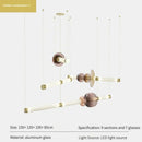 Nordic Design Chandelier Glass Long Tube Pendant Lamp for Home Decor by Ljojo